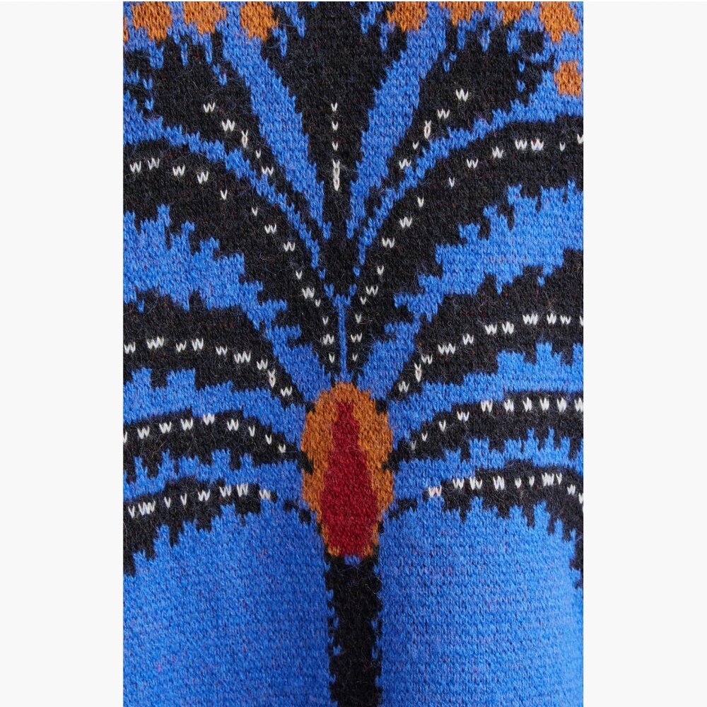 FARM RIO Palms Paradise Cardigan, Blue/Red, Size L, NWT 🇧🇷 - Picture 5 of 13